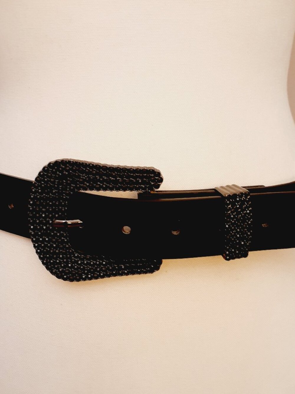 Betsey Johnson Rhinestone Buckle Belt NWOT